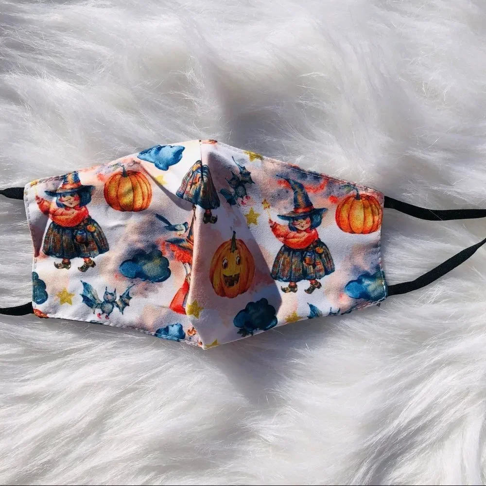 Brand New Halloween Kids‎ Face Mask One Size Adjustable Strap (KIDS MASK)